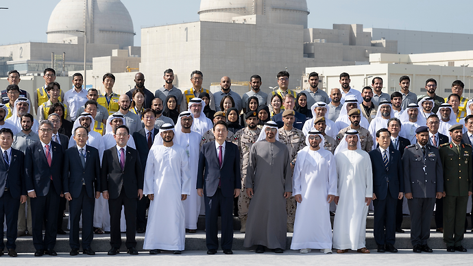 UAE President, Korean President join celebrations of Unit 3 completion at Barakah Plant