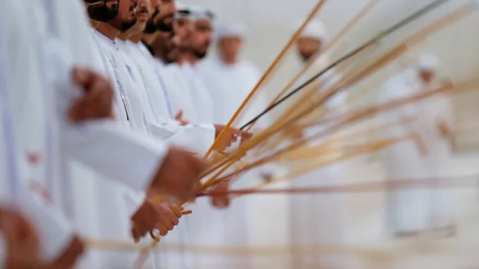 Hazza bin Zayed and Nahyan bin Zayed attend wedding reception of Mohamed Ali Al Kaabi