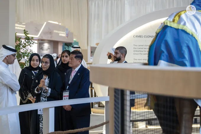 Hazza bin Zayed visits 23rd Abu Dhabi International Hunting and Equestrian Exhibition