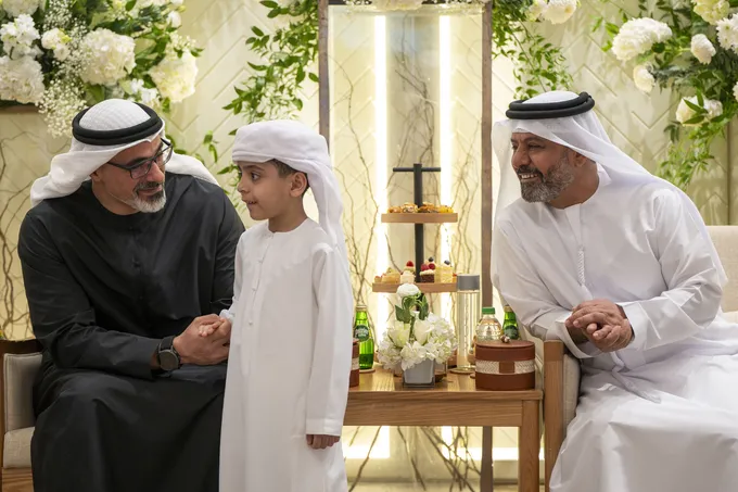 Khaled bin Mohamed bin Zayed attends Mohamed Ahmad Ali Al Hashimi wedding reception 