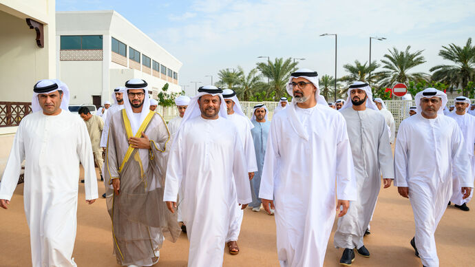 Crown Prince of Abu Dhabi attends Thani Mohamed Al Rumaithi wedding reception