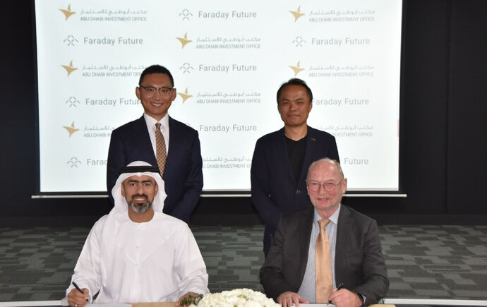 Abu Dhabi Investment Office partners with Faraday Future to explore opportunities for electric vehicle production