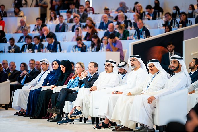 Abdullah bin Zayed, Khaled bin Mohamed bin Zayed attend opening ceremony of Abu Dhabi Space Debate