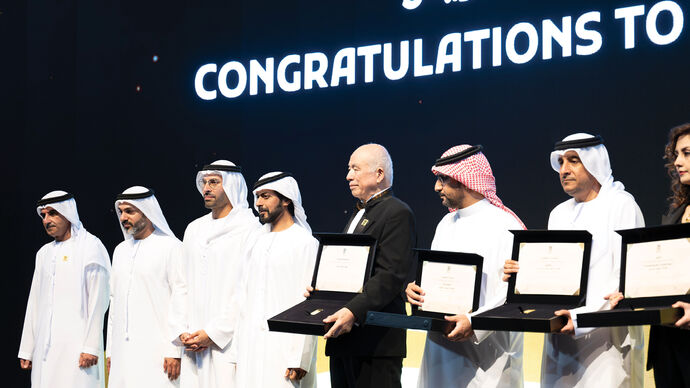 Khalifa bin Tahnoon bin Mohammed honours winners of third edition of Kanz Al Jeel award