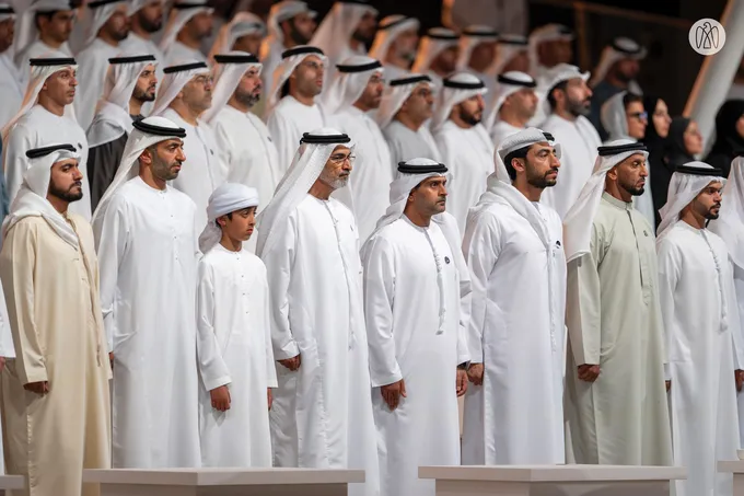 Ruler of Fujairah attends Commemoration Day ceremony at Wahat Al Karama in Abu Dhabi