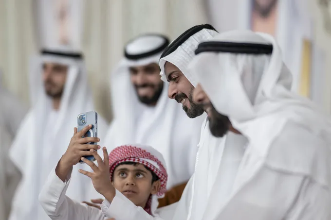 Khalifa bin Tahnoon bin Mohammed attends Al Ketbi weddings reception