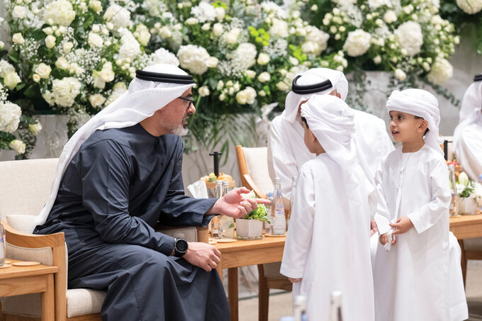 Khaled bin Mohamed bin Zayed attends Rashid Ali Rashid Al Nuaimi wedding reception
