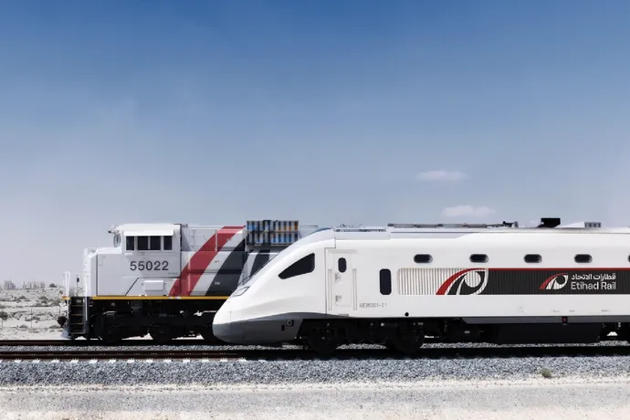 In coordination with Emergencies, Crisis and Disasters Management Centre – Abu Dhabi  Etihad Rail operates passenger train as part of trial runs on route connecting Al Ghuwaifat and Al Faya stations